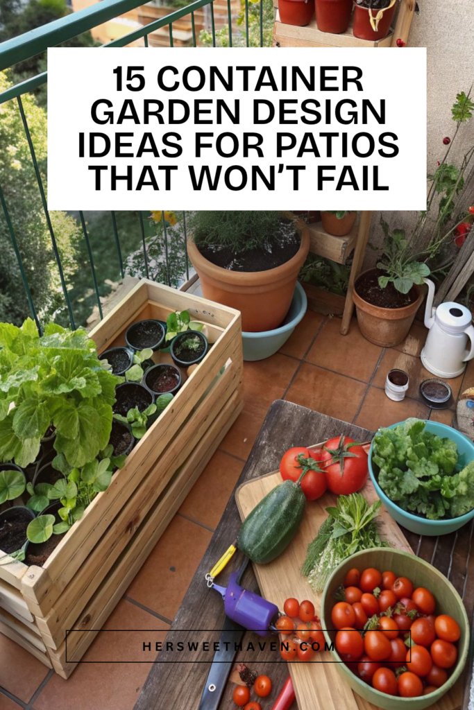 Container Garden Design Ideas for Patios That Are Easy to Make