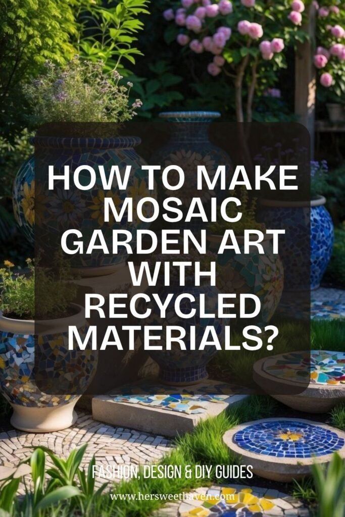 How to Make Mosaic Garden Art with Recycled Materials
