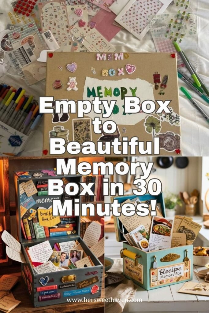 How do you keep a memory box organized?