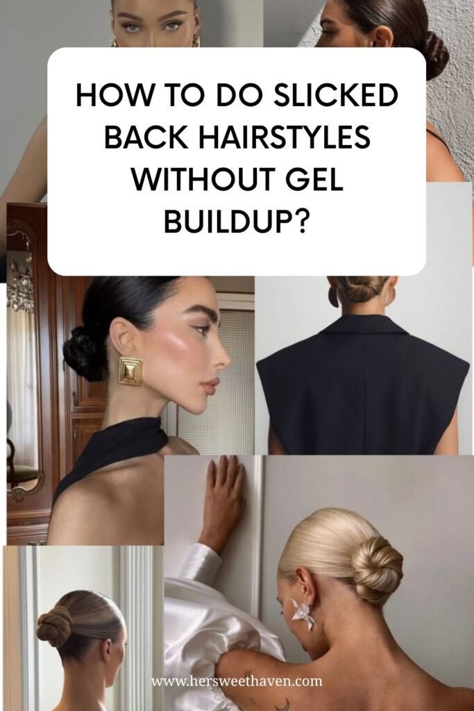 Slicked Back Hairstyle in 2 Minutes. No Salon Needed!