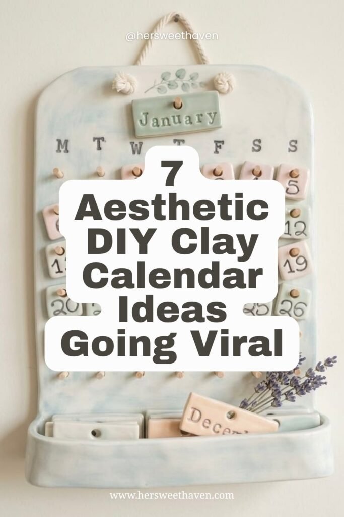 7 Aesthetic DIY Clay Calendar Ideas Going Viral