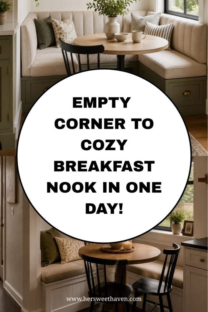 Empty Corner to Cozy Breakfast Nook in One Day