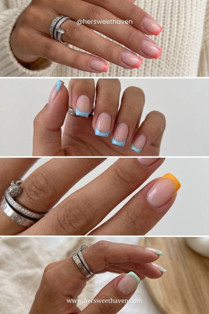 Colored French Tips