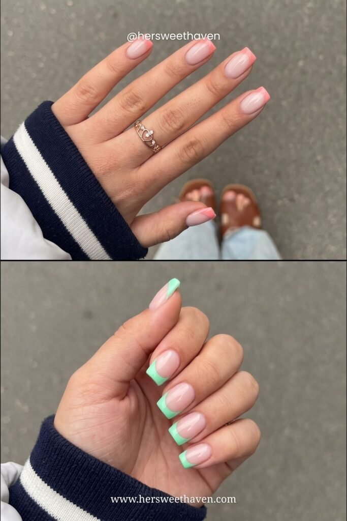 Colored French Tips