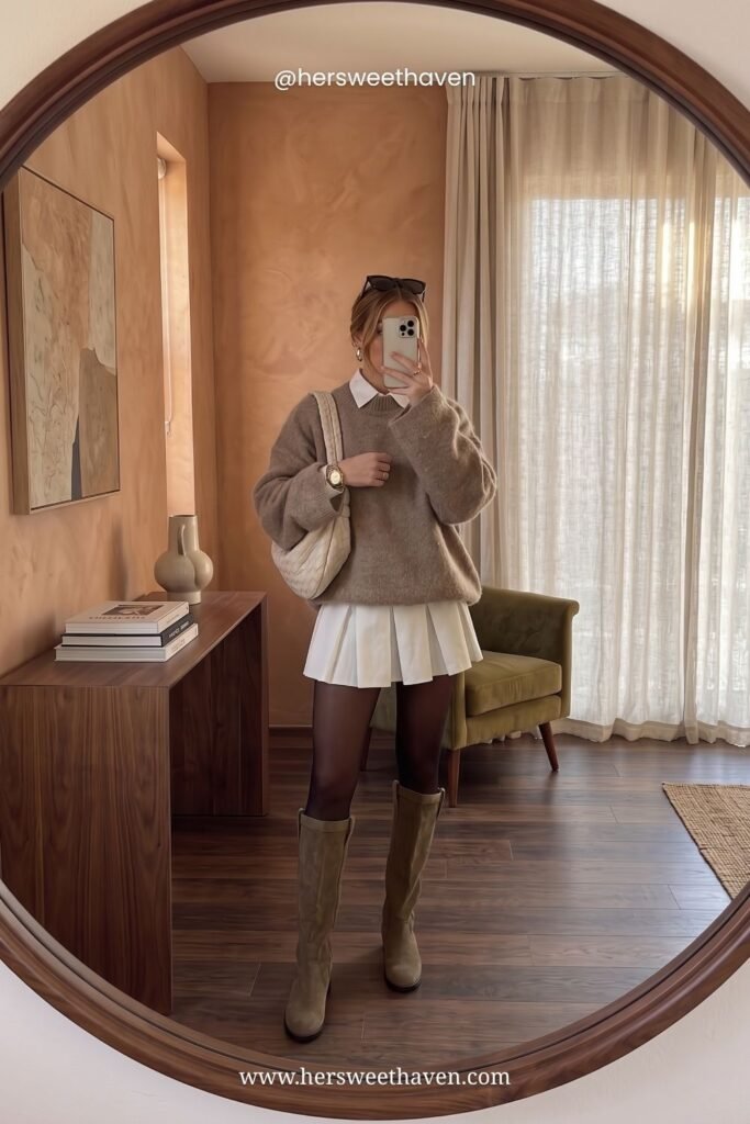 The Collared Shirt Under a Sweater