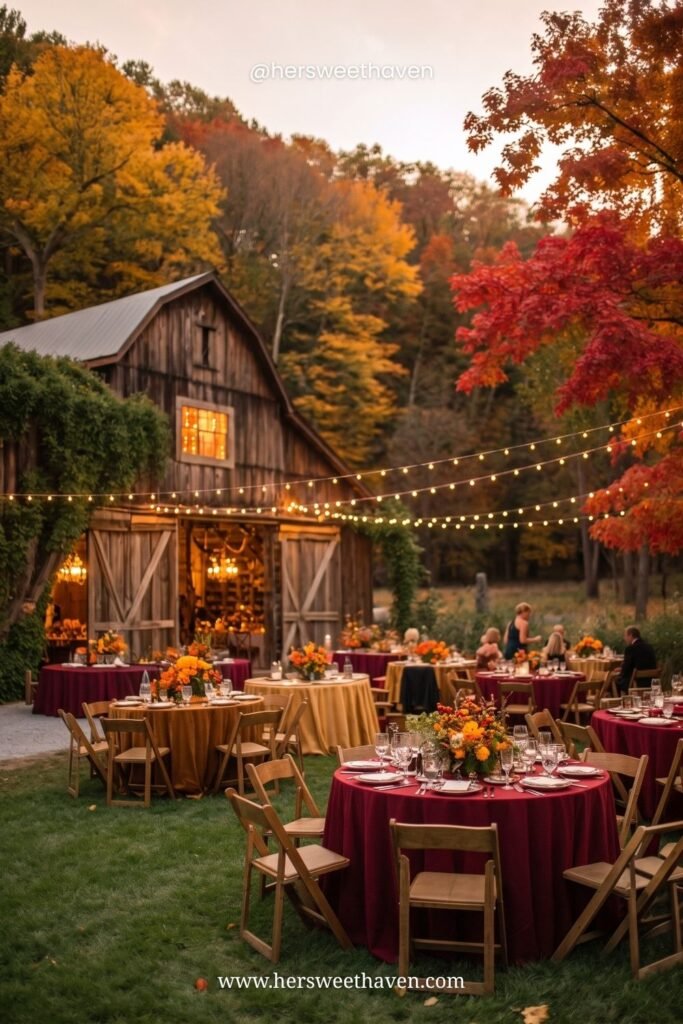 The Reception: Candlelight, Color, and Cozy
