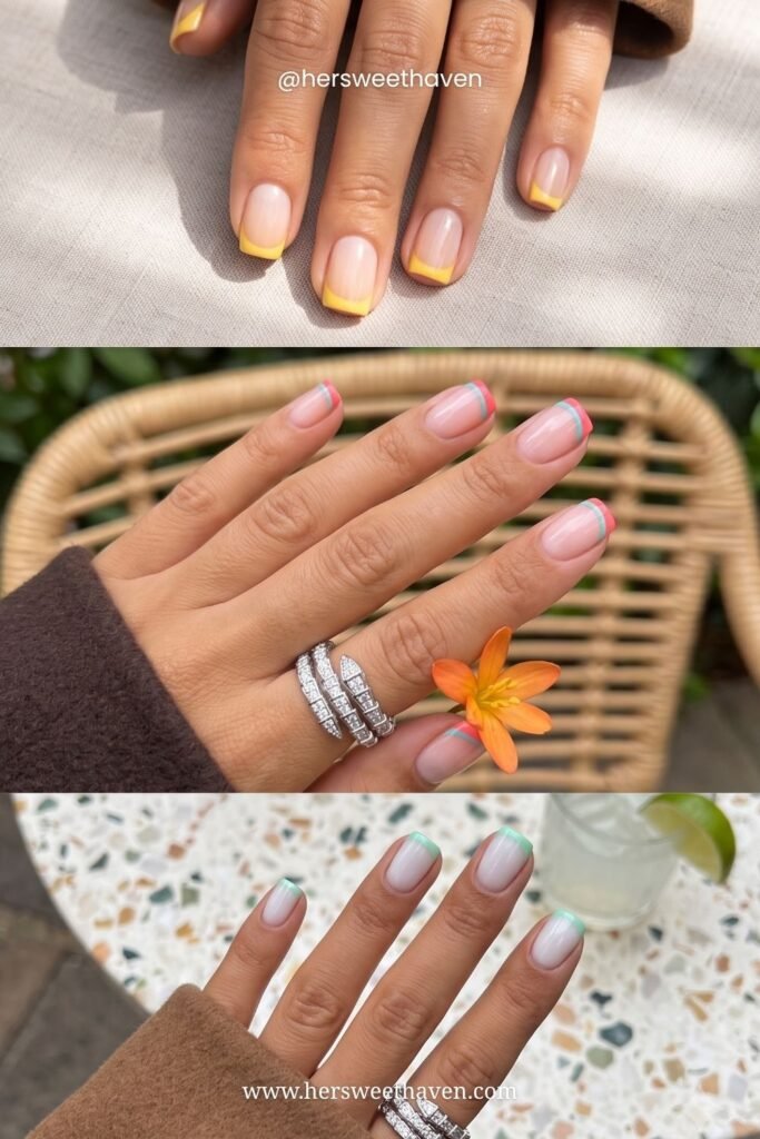 Colored French Tips