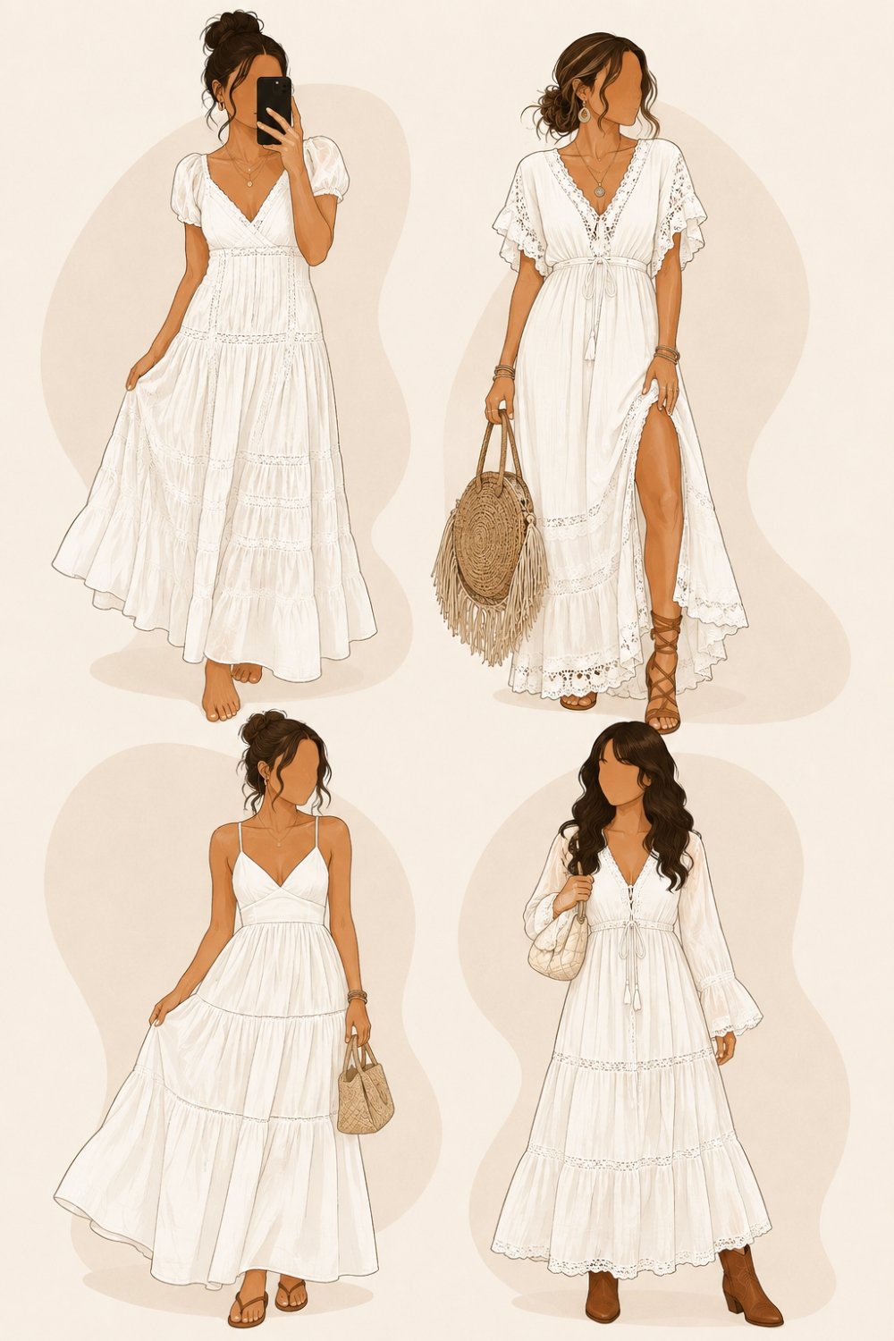 White Boho Dresses for an Effortlessly Chic Look