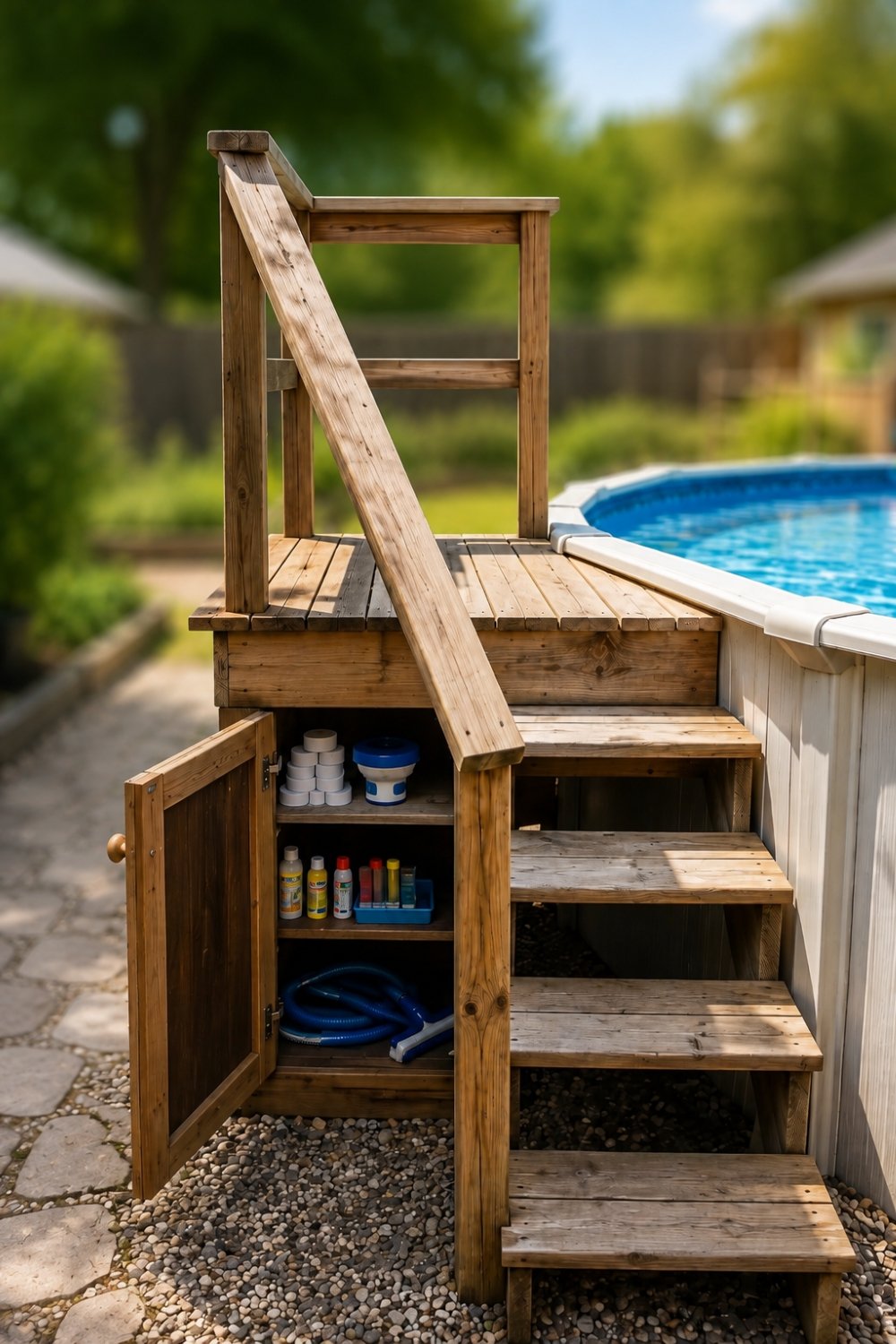 How to Build a DIY Above Ground Pool Deck on a Budget